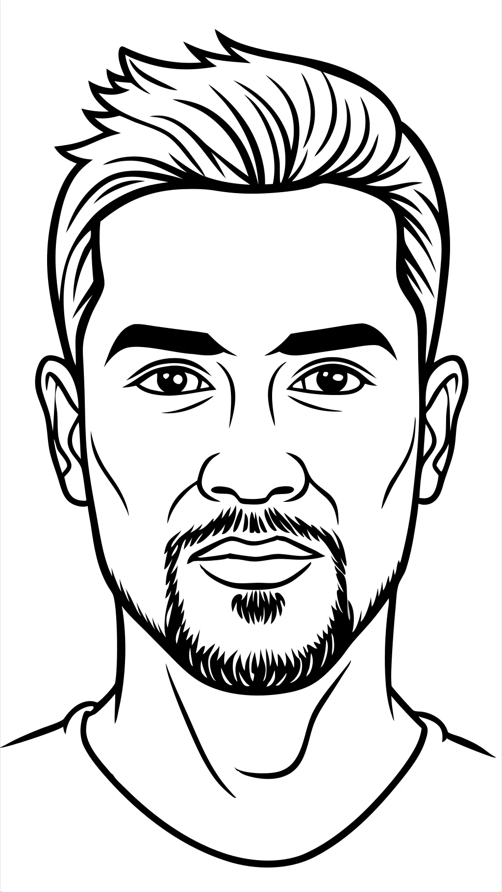 realistic face coloring page